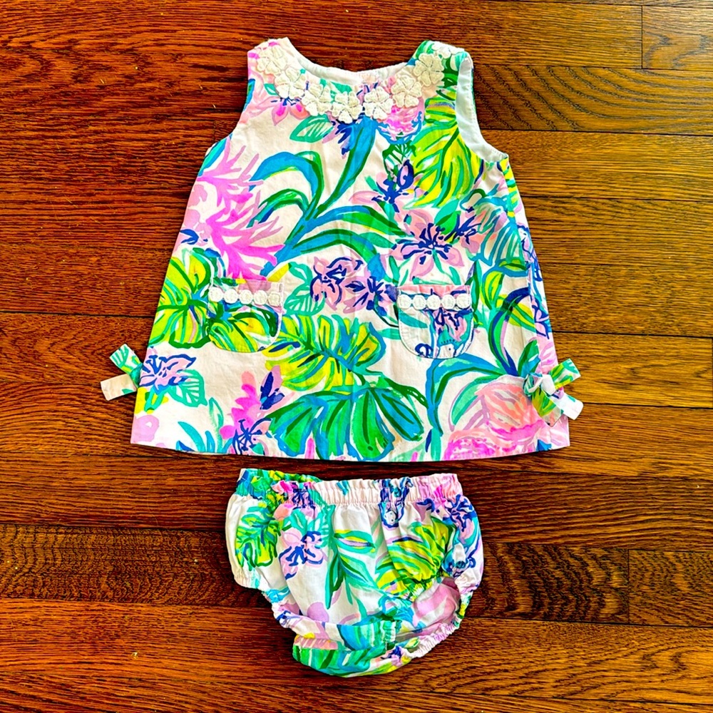 Baby Lilly Pulitzer Shift Dress with Bloomer